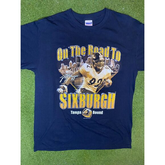 2009 Pittsburgh Steelers - James Harrison - Vintage NFL Player T-Shirt (Medium) - Picture 1 of 1